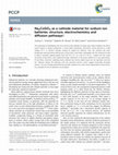 Research paper thumbnail of Na2CoSiO4 as a cathode material for sodium-ion batteries: structure, electrochemistry and diffusion pathways