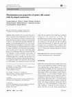 Research paper thumbnail of Photoluminescent properties of spider silk coated with Eu-doped nanoceria