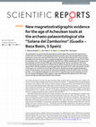 Research paper thumbnail of New magnetostratigraphic evidence for the age of Acheulean tools at the archaeo-palaeontological site “Solana del Zamborino” (Guadix – Baza Basin, S Spain)