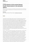 Research paper thumbnail of Living theatre in the ancient Roman house theatricalism in the domestic sphere – Bryn Mawr Classical Review