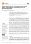 Research paper thumbnail of Powders Synthesized from Solutions of Calcium Chloride, Sodium Hydrogen Phosphate, and Sodium Sulfate for Bioceramics Production