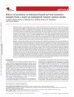 Research paper thumbnail of Effects of predation on telemetry-based survival estimates: insights from a study on endangered Atlantic salmon smolts