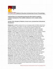 Research paper thumbnail of Implementation of an Interprofessional Education (IPE) module for pediatrics residents: Development of the CanMEDS collaborator role for complex medical patients