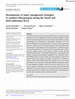 Research paper thumbnail of Development of water management strategies in southern Mesopotamia during the fourth and third millennium B.C.E