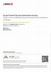 Research paper thumbnail of Ce que l'attente fait aux mouvements sociaux : Temps et micro-mobilisation dans la lutte pour le droit au logement en Espagne