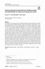 Research paper thumbnail of Predicting adult-age mental health with childhood reading and math disability: do resilience and coping styles matter?