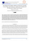 Research paper thumbnail of Development Of Computer Media For Interactive Learning Course Pump And Compressors Application In Students Of D3 Mechanical Engineering Program