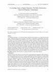 Research paper thumbnail of Co-creating Value in Higher Education: The Role of Interactive Classroom Response Technologies