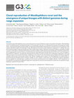 Research paper thumbnail of Clonal reproduction of Moniliophthora roreri and the emergence of unique lineages with distinct genomes during range expansion