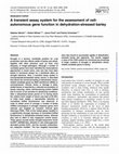 Research paper thumbnail of A transient assay system for the assessment of cell-autonomous gene function in dehydration-stressed barley