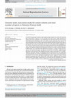 Research paper thumbnail of Genome-wide association study for semen volume and total number of sperm in Holstein-Friesian bulls