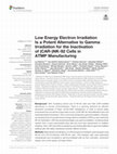 Research paper thumbnail of Low Energy Electron Irradiation Is a Potent Alternative to Gamma Irradiation for the Inactivation of (CAR-)NK-92 Cells in ATMP Manufacturing