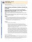 Research paper thumbnail of Design, synthesis, and evaluation of inhibitors of Norwalk virus 3C protease