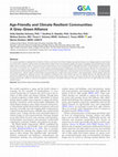 Research paper thumbnail of Age-Friendly and Climate Resilient Communities: A Grey-Green Alliance