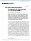 Research paper thumbnail of Helquat dyes targeting G-quadruplexes as a new class of anti-HIV-1 inhibitors