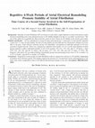 Research paper thumbnail of Repetitive 4-Week Periods of Atrial Electrical Remodeling Promote Stability of Atrial Fibrillation