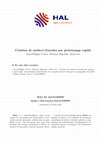 Research paper thumbnail of Création de surfaces fractales par prototypage rapide