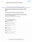 Research paper thumbnail of Tri-band small monopole antenna based on SRR units