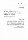 Research paper thumbnail of O Livro de Naturas, uma fonte manuscrita para o estudo da medicina medieval em Portugal