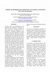 Research paper thumbnail of Análisis de estrategias para clasificación de usuarios y post dentro de un hilo de discusión