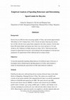 Research paper thumbnail of Empirical analysis of speeding behaviour and determining speed limits for bicycles