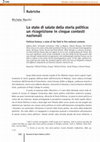 Research paper thumbnail of Lo stato di salute della storia politica: una ricognizione in cinque contesti nazionali