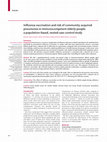 Research paper thumbnail of Influenza vaccination and risk of community-acquired pneumonia in immunocompetent elderly people: a population-based, nested case-control study