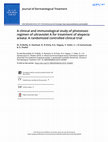 Research paper thumbnail of A clinical and immunological study of phototoxic regimen of ultraviolet A for treatment of alopecia areata: a randomized controlled clinical trial