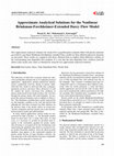 Research paper thumbnail of Approximate Analytical Solutions for the Nonlinear Brinkman-Forchheimer-Extended Darcy Flow Model