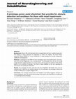 Research paper thumbnail of A prototype power assist wheelchair that provides for obstacle detection and avoidance for those with visual impairments