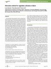 Research paper thumbnail of Alternative method for vegetables cultivation in Benin