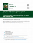 Research paper thumbnail of Indicadores de flexibilidad de madera laminada, densificada y reforzada con fibra de carbono.