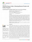 Research paper thumbnail of Industrial Hemp in India: A Booming Botanical Wonder with Endless Potentials