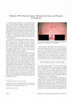 Research paper thumbnail of Pediatric NIV Pressure Injury: Honing the Cause and Progress to Solutions