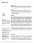 Research paper thumbnail of Mutations in the acetylation hotspots of Rbl2 are associated with increased risk of breast cancer