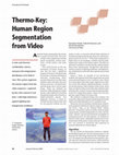 Research paper thumbnail of Thermo-key: human region segmentation from video