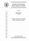 Research paper thumbnail of A positive theory of monetary policy and robust control