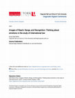 Research paper thumbnail of Images of reach, range, and recognition: Thinking about emotions in the study of international law