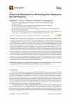 Research paper thumbnail of Numerical Simulation for Preheating New Submarine Hot Oil Pipelines