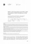 Research paper thumbnail of BDNF rs 6265 polymorphism and COMT rs 4680 polymorphism in deficit schizophrenia in Polish sample