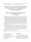 Research paper thumbnail of Comparison of Two- and Three-dimensional Approaches for the Numerical Determination of Equivalent Mechanical Properties of Fractured Rock Masses