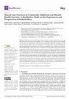 Research paper thumbnail of Shared Care Practices in Community Addiction and Mental Health Services: A Qualitative Study on the Experiences and Perspectives of Stakeholders