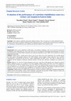 Research paper thumbnail of Evaluation of the performance of a nutrition rehabilitation centre in a tertiary care hospital in Eastern India