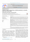 Research paper thumbnail of Evaluation of impact of national leprosy eradication programme in a community health centre in Eastern India