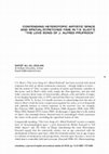 Research paper thumbnail of Contending Heterotopic Artistic Space and Spatial/Stretched Time in T.S. Eliot’s “The Love Song of J. Alfred Prufrock