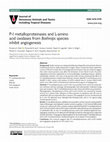 Research paper thumbnail of P-I metalloproteinases and L-amino acid oxidases from Bothrops species inhibit angiogenesis