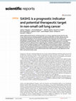 Research paper thumbnail of SASH1 is a prognostic indicator and potential therapeutic target in non-small cell lung cancer