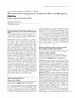 Research paper thumbnail of Venous thromboembolism in critically ill patients: incidence and risk factors