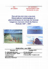 Research paper thumbnail of Recueil des données acquises : observations hydrologiques et pluviométriques du barrage de Saboun tangérois marocain (nord du Maroc) : période 1997-2001