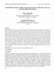 Research paper thumbnail of On the Effect of Teachers' Ethnic Awareness on Learners' Achievement: The Case of Iranian High School Students